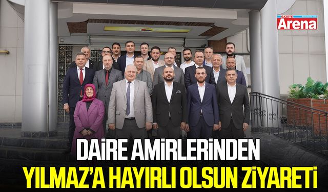 Çarşamba’da daire amirlerinden Yılmaz’a hayırlı olsun ziyareti