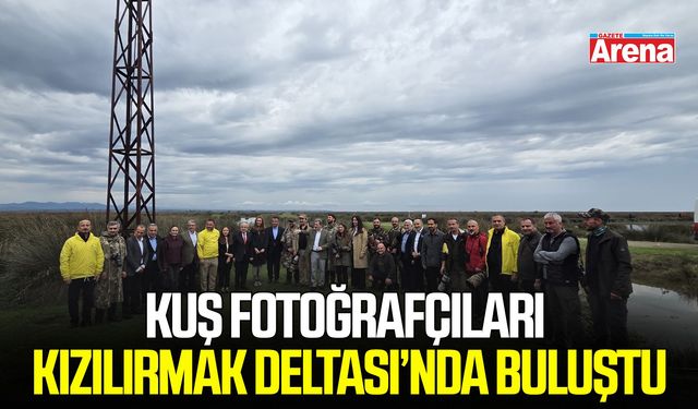 Kuş fotoğrafçıları Kızılırmak Deltası’nda buluştu