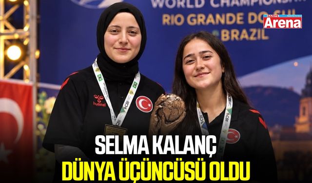 Samsunspor’un sporcusu Selma Kalanç dünya üçüncüsü oldu
