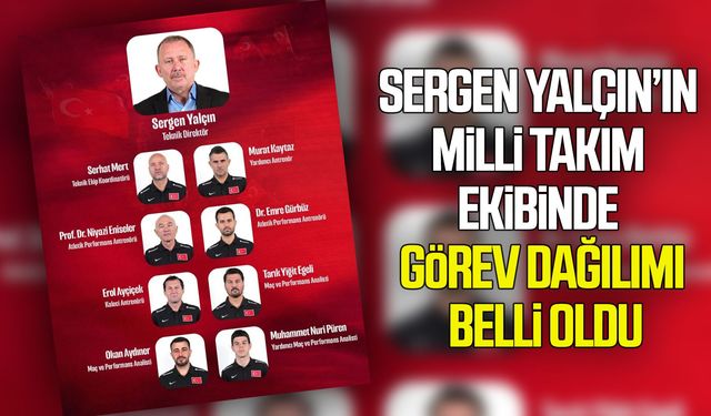 Sergen Yalçın’ın Milli Takım ekibinde görev dağılımı belli oldu