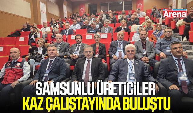 Samsunlu üreticiler kaz çalıştayında buluştu