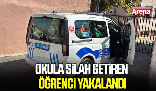Okula silah getiren öğrenci yakalandı