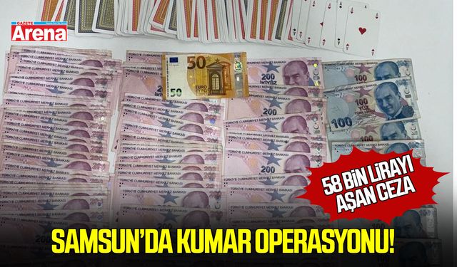 Samsun’da kumar operasyonu!