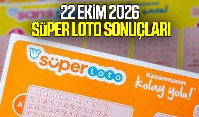 22 Ekim 2026 Süper Loto sonuçları açıklandı! İşte kazandıran numaralar