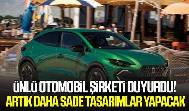 Ünlü otomobil şirketi duyurdu! Artık daha sade tasarımlar yapacak