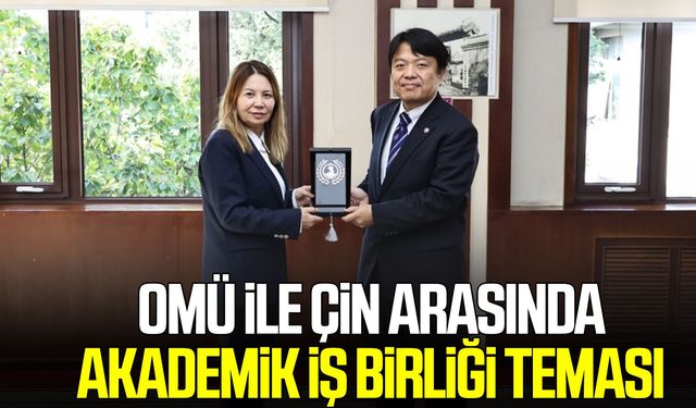 OMÜ ile Çin arasında akademik iş birliği teması