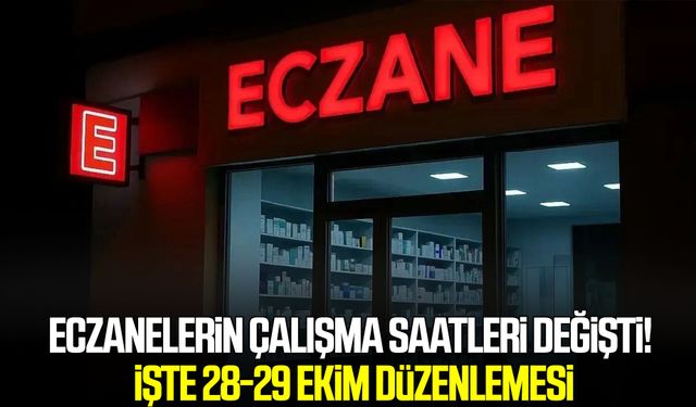 Samsun eczanelerin çalışma saatleri değişti!