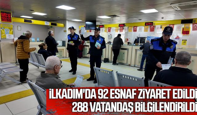 İlkadım’da polis ekiplerinden güvenlik bilgilendirmesi
