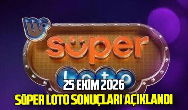 25 Ekim 2026 Süper Loto sonuçları belli oldu