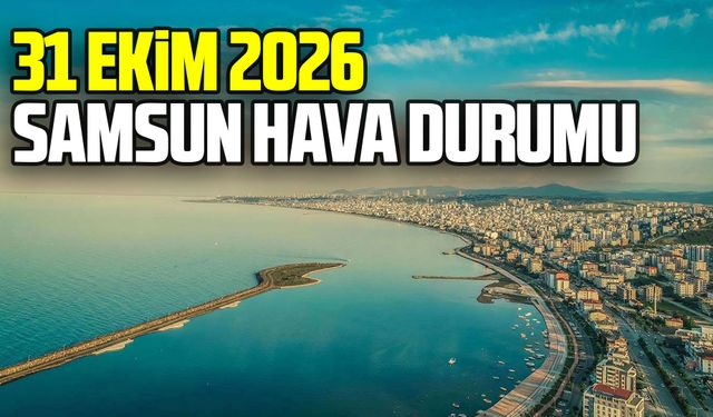 31 Ekim 2026 Cumartesi Samsun hava durumu
