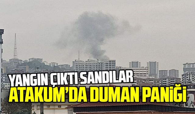 Samsun’da anız dumanı paniğe neden oldu