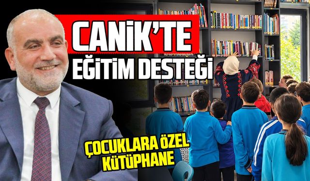 Canik’te çocuklar kütüphanede eğlenerek öğreniyor