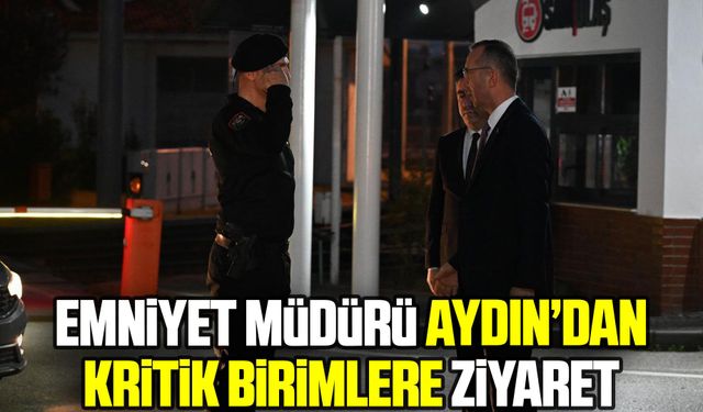 Samsun Emniyet Müdürü’nden kritik birimlere ziyaret