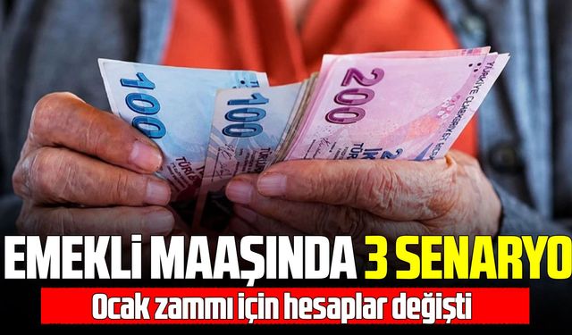 Ocak zammında emekli aylıkları için 3 senaryo