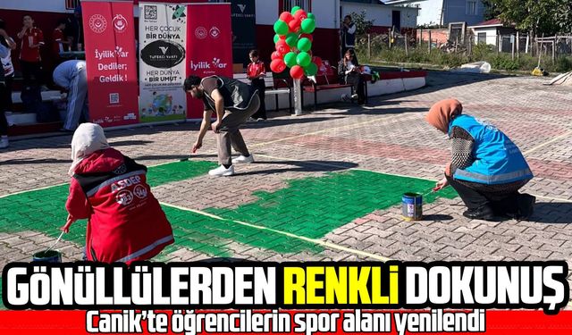 Samsun’da gönüllülerden çocuklara spor desteği