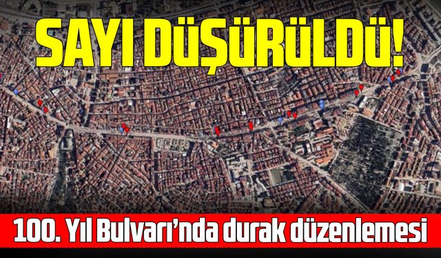 Samsun 100. Yıl Bulvarı'nda toplu taşıma durakları güncellendi