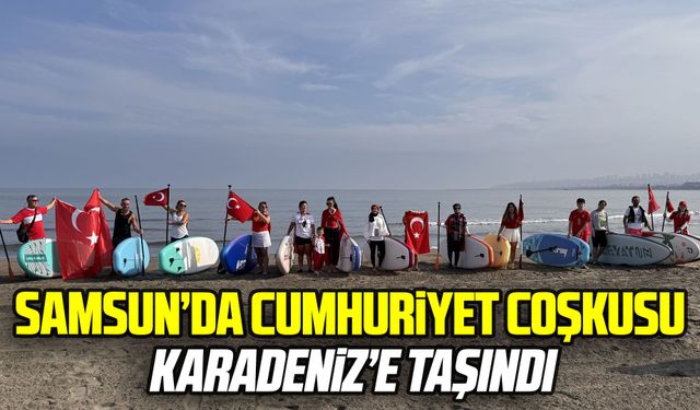 Sporcular Cumhuriyet’in 103. yılını Karadeniz'de kutladı