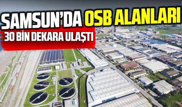 Samsun’da sanayi atağı büyüyor