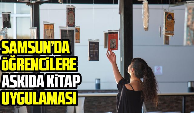 Samsun’da üniversite öğrencilerine askıda kitap desteği