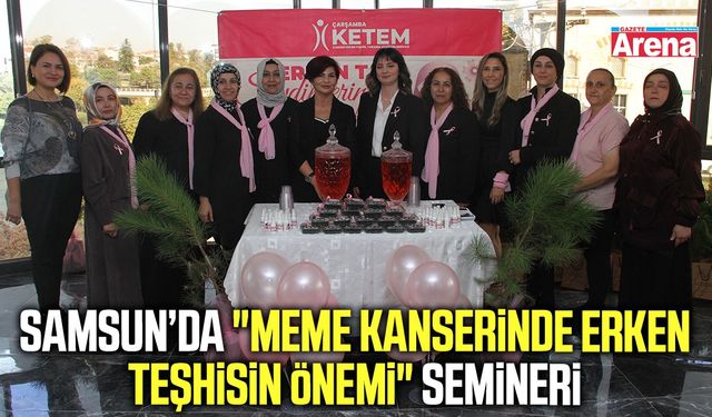 Samsun’da meme kanseri farkındalığı için anlamlı etkinlik