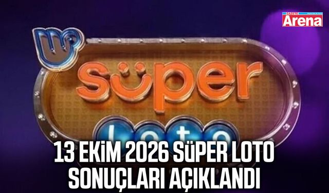 13 Ekim 2026 Süper Loto sonuçları açıklandı
