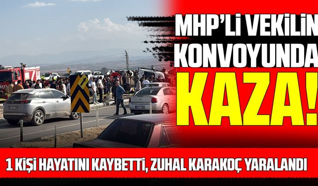 MHP’li vekilin konvoyunda kaza