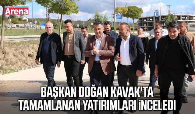 Başkan Doğan Kavak'ta tamamlanan yatırımları inceledi