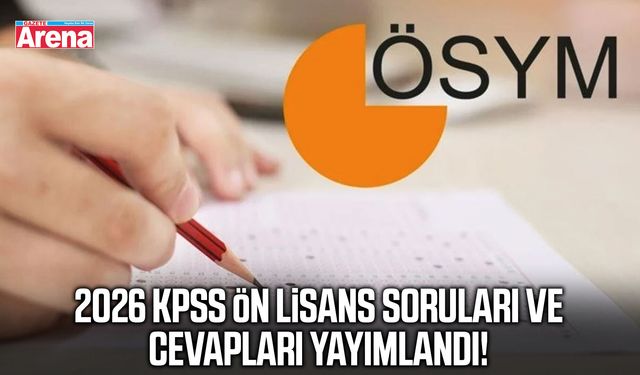 2026 KPSS Ön Lisans soruları ve cevapları yayımlandı!