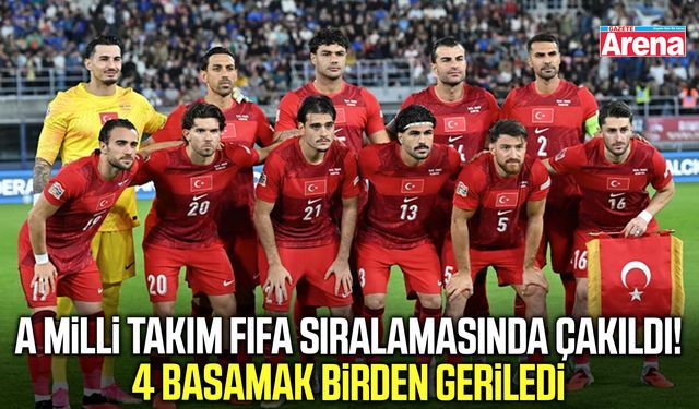 A Milli Takım FIFA sıralamasında 4 basamak birden geriledi