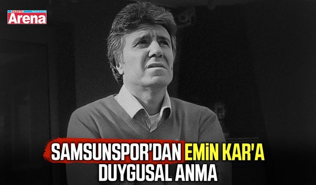 Samsunspor'dan Emin Kar'a duygusal anma