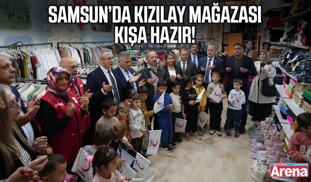 Samsun’da Kızılay mağazası kışa hazır!