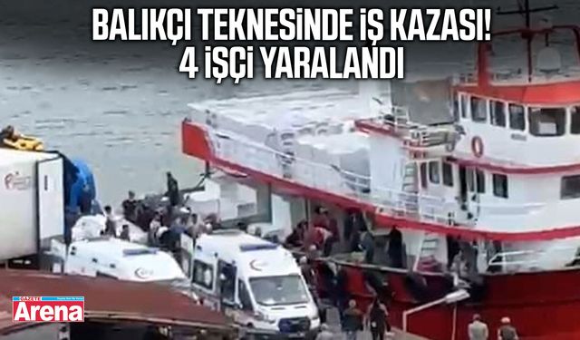Karadeniz’de balıkçı teknesinde iş kazası!