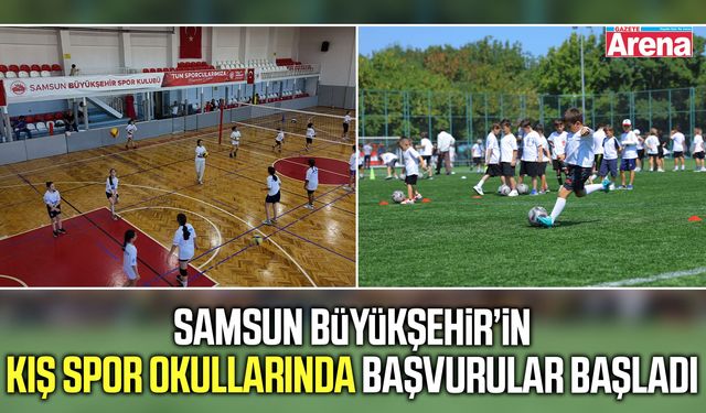 Samsun Büyükşehir’in kış spor okullarında başvurular başladı