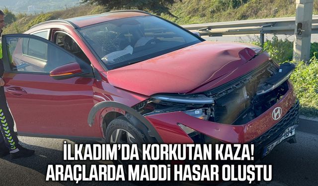 Samsun’da iki otomobil çarpıştı!