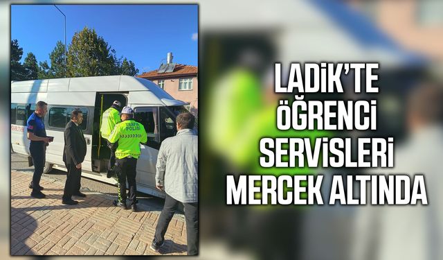 Ladik’te öğrenci servisleri mercek altında