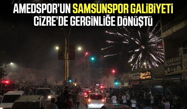 Amedspor’un Samsunspor galibiyeti Cizre’de gerginliğe dönüştü