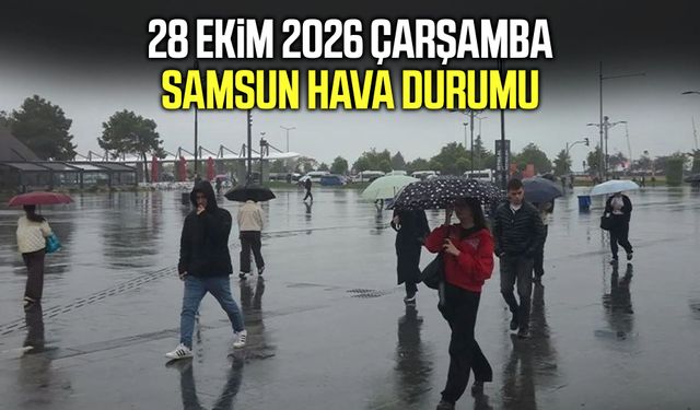 28 Ekim 2026 Çarşamba Samsun hava durumu