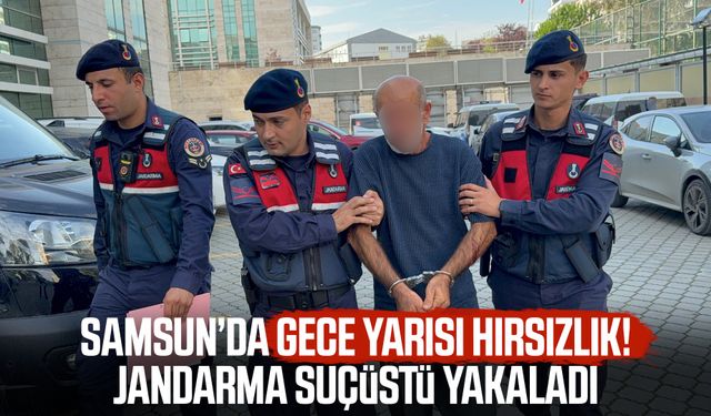 Samsun’da orman malzemelerini çalan şüpheli suçüstü yakalandı