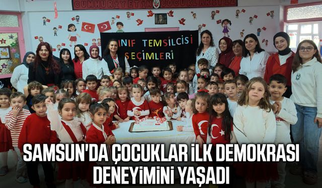 Samsunlu minikler sandık başına geçti!