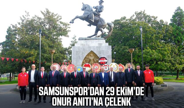 Samsunspor’dan 29 Ekim’de Onur Anıtı’na çelenk