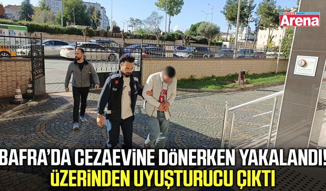 İzin dönüşü cezaevine giderken uyuşturucuyla yakalandı!