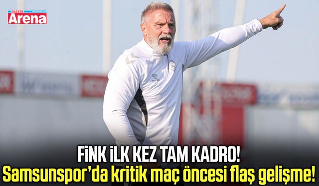 Samsunspor’da Trabzonspor maçı öncesi Fink’in yüzü gülüyor