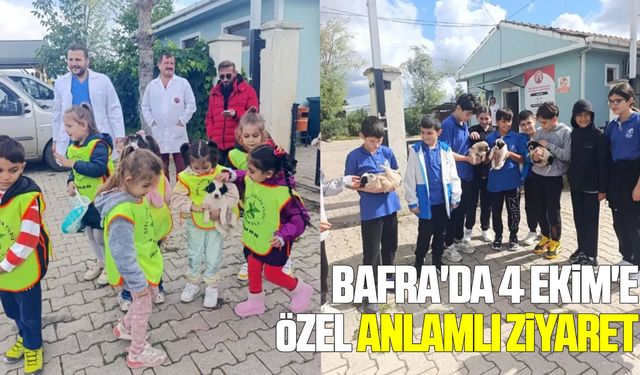 Bafra'da 4 Ekim'e özel anlamlı ziyaret