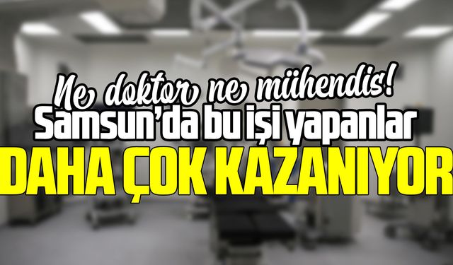 Samsun'da en çok kazandıran meslek belli oldu