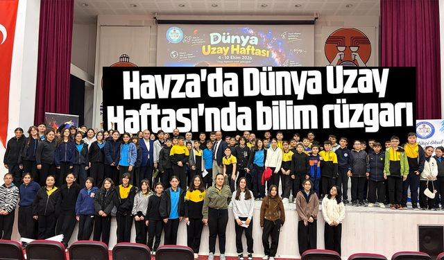 Havza'da Dünya Uzay Haftası'nda bilim rüzgarı
