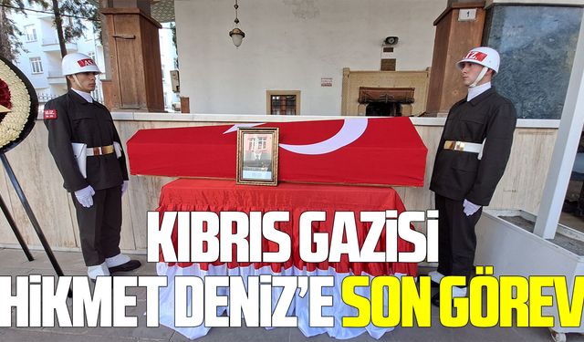Kıbrıs gazisi Hikmet Deniz Samsun'da son yolculuğuna uğurlandı
