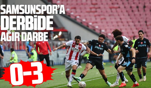 Samsunspor’a Karadeniz Derbisinde ağır darbe