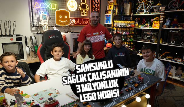 Samsunlu sağlık çalışanının 3 milyonluk lego hobisi