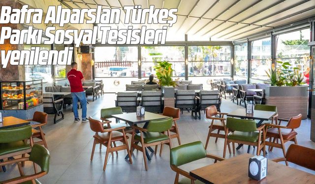 Bafra Alparslan Türkeş Parkı Sosyal Tesisleri yenilendi