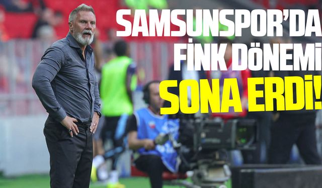Samsunspor'da Fink dönemi sona erdi